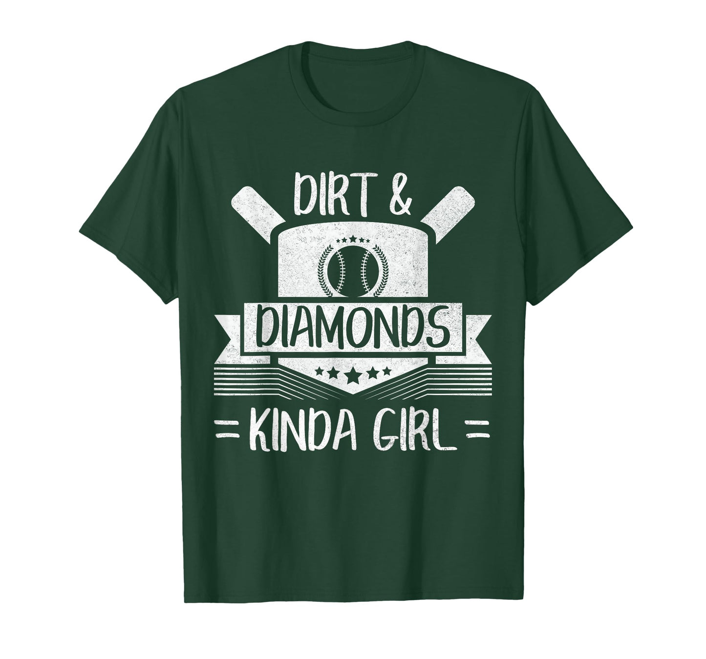 Fun Cute Baseball Softball Home Plate Kinda Girl T-Shirt