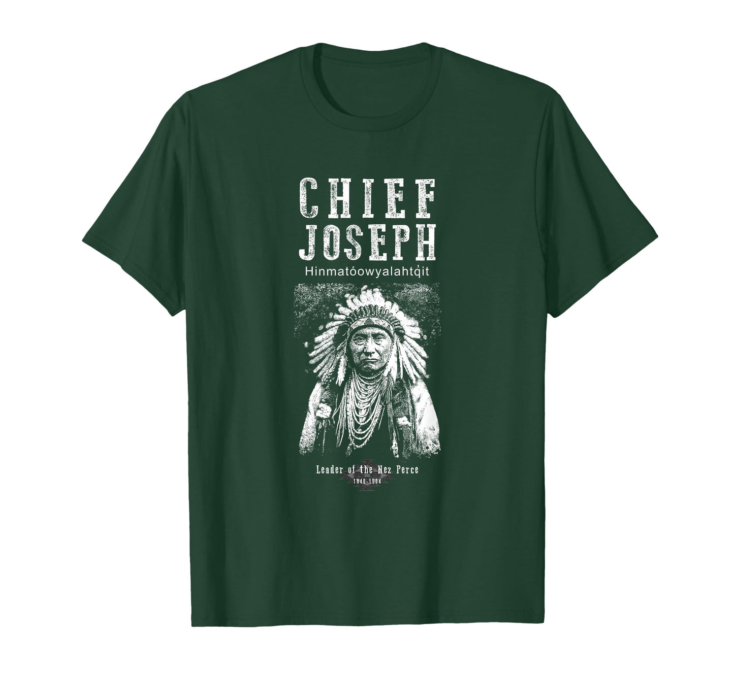 Chief Joseph-Nez Perce leader-Native American-Indian-History T-Shirt