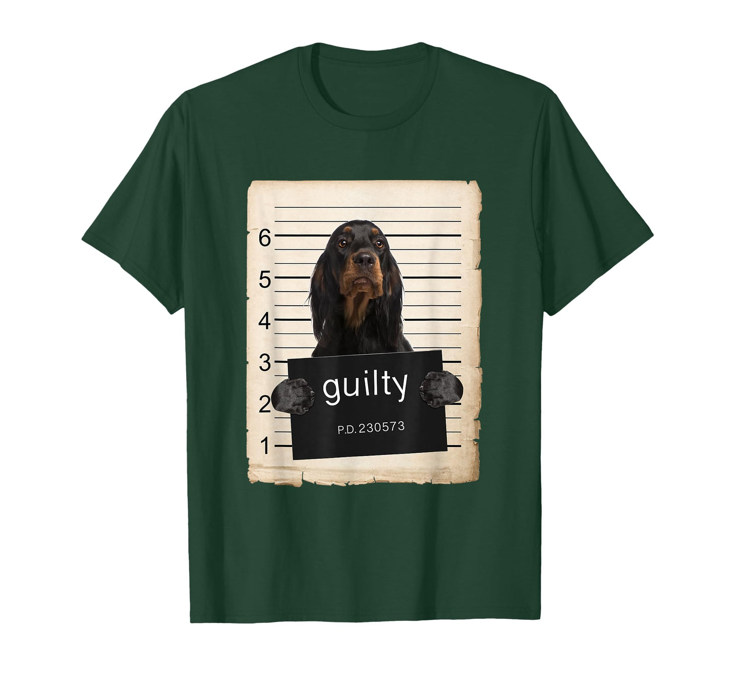 Gordon Setter's Dog Mug Shot T-Shirt