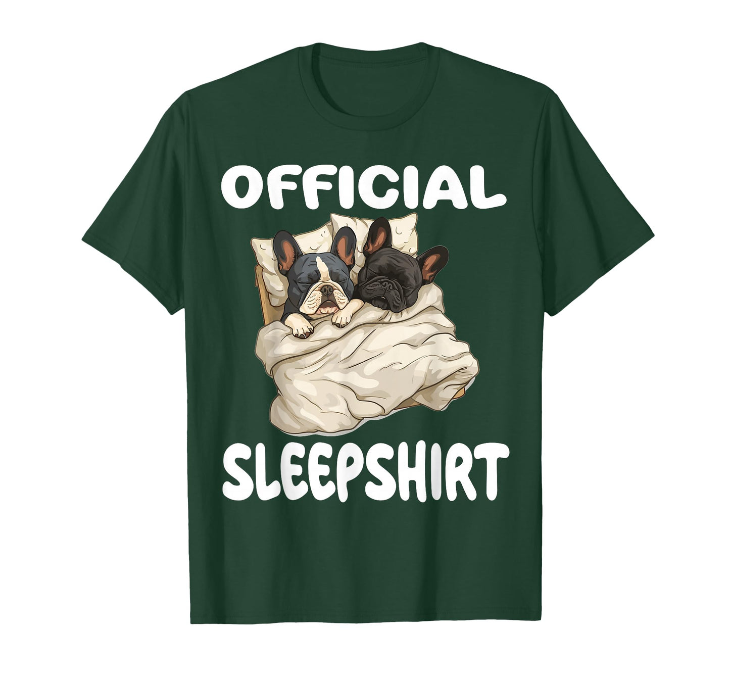 French Bulldog Official Sleepshirt Pajamas Nightgown T-Shirt