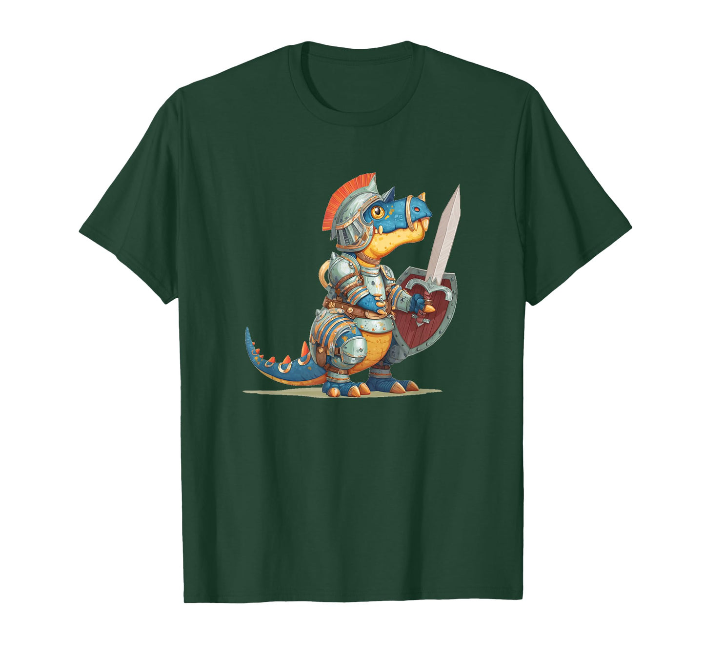Cool Dinosaur for Medieval and Knights Lovers T-Shirt
