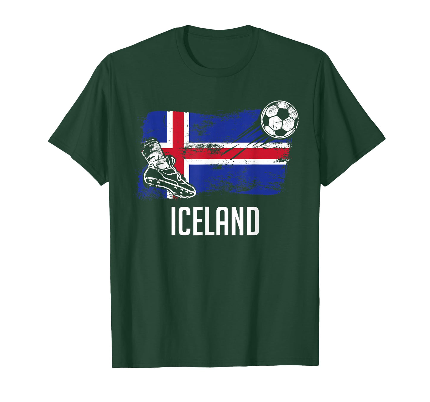 Iceland Flag Jersey Icelandic Soccer Team Icelandic T-Shirt