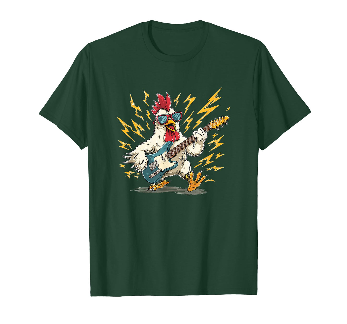 Pretty Chicken Costume for Guitarists Lovers T-Shirt