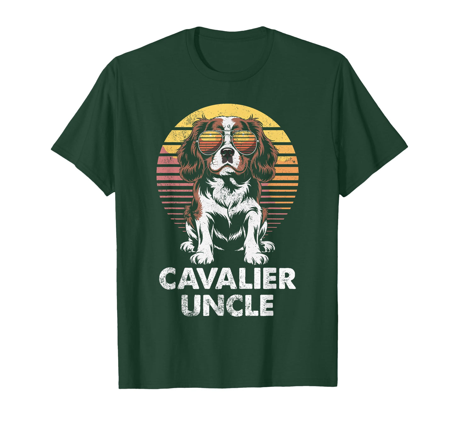 Cavalier King Charles Spaniel Uncle Vintage Dog Owner T-Shirt