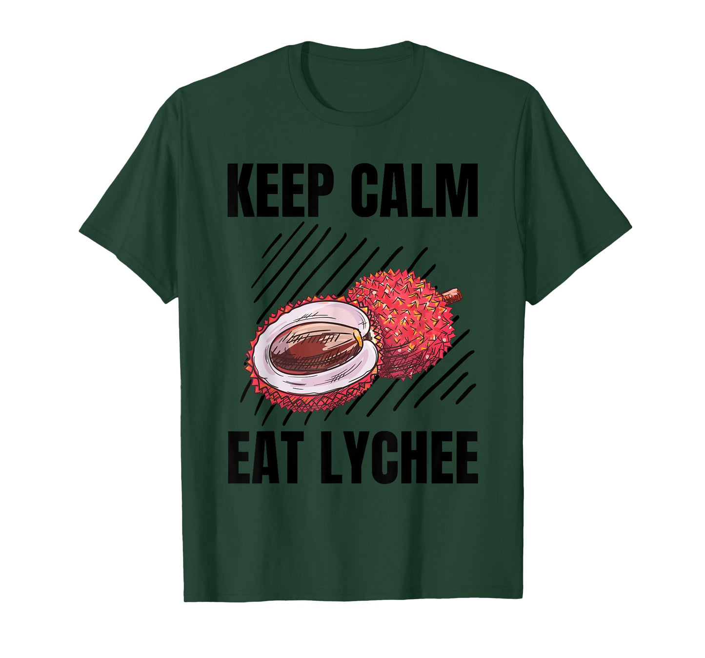 Keep Calm Eat Lychee Vintage Grunge Lychee Lover T-Shirt