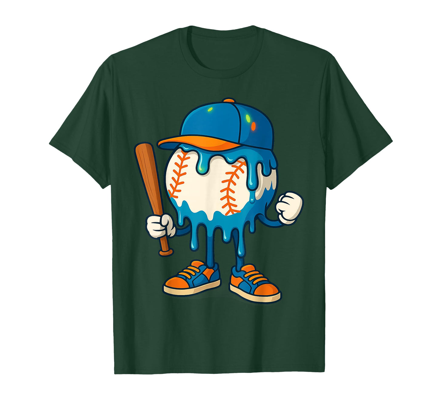 Baseball Drip Team for Boys Ice Cream Cool T-Shirt