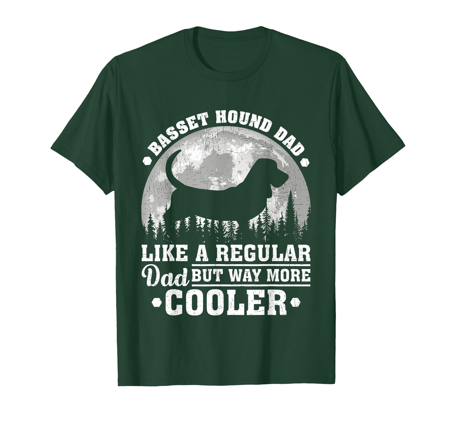 Basset Hound Dad Like A Regular Dad Funny Dog Father's Day Men T-Shirt