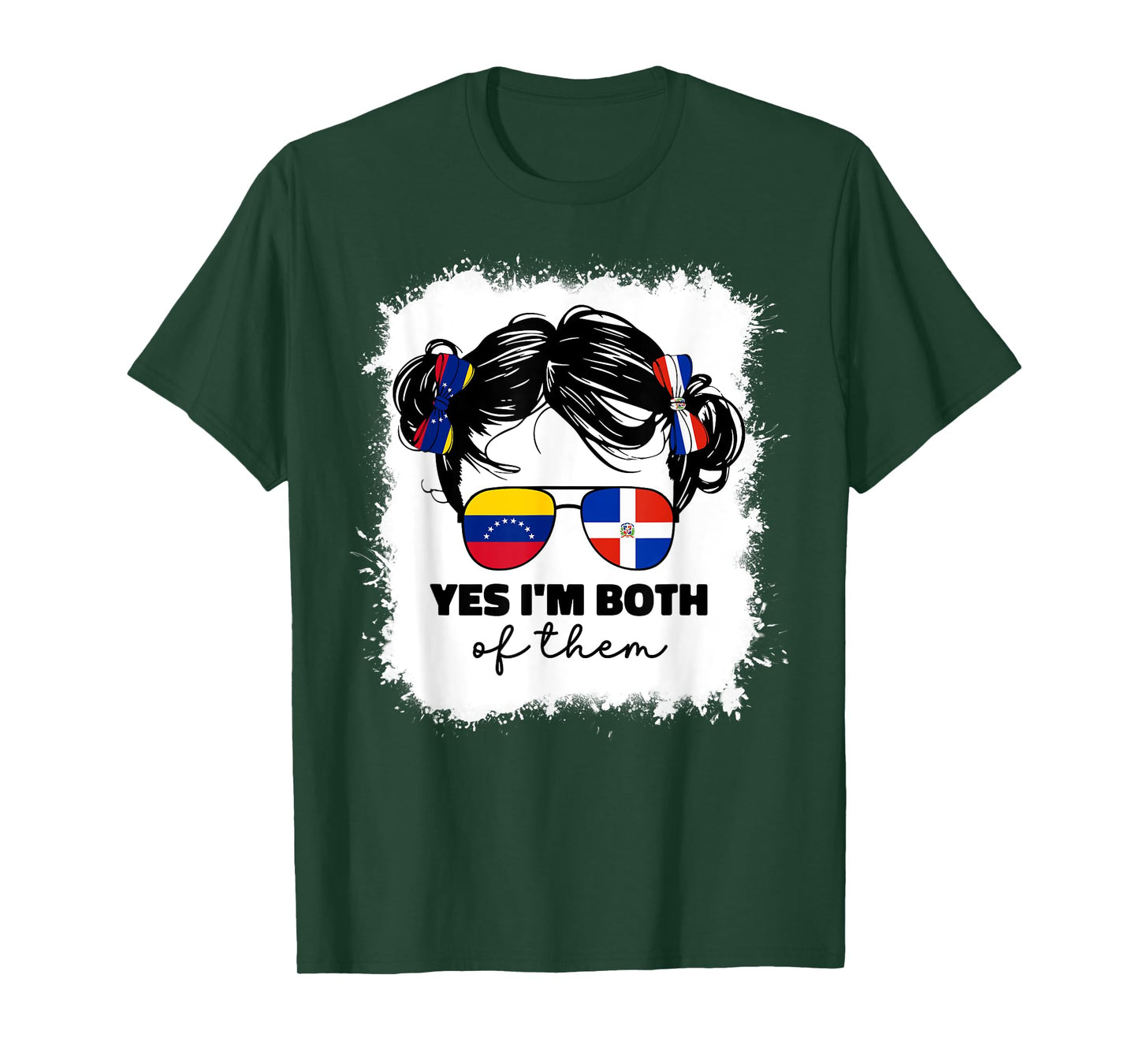 Half Dominican And Venezuelan Venezuela Flag Girl Kids Girls T-Shirt