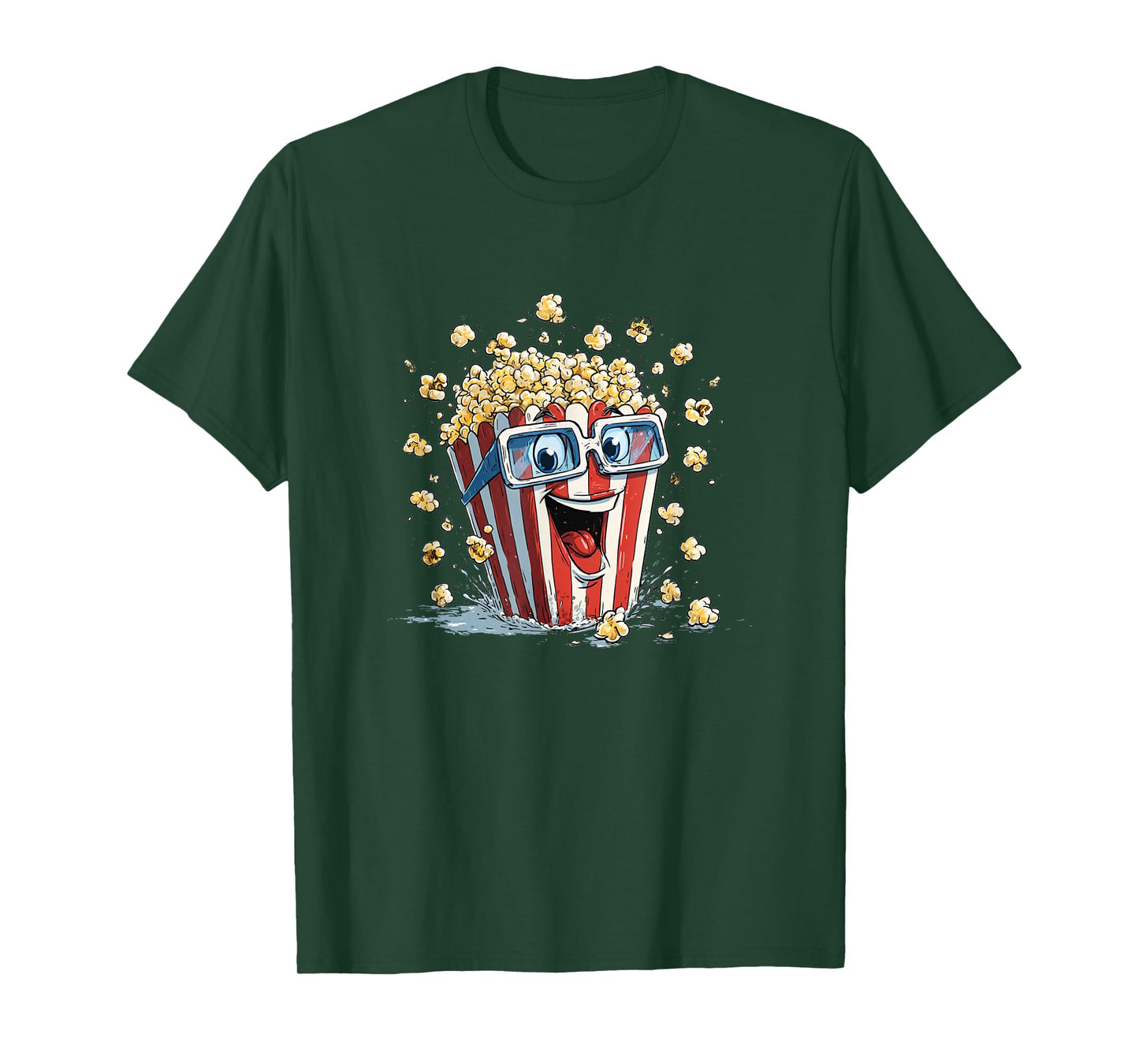 Awesome Popcorn Face with Shades Costume T-Shirt