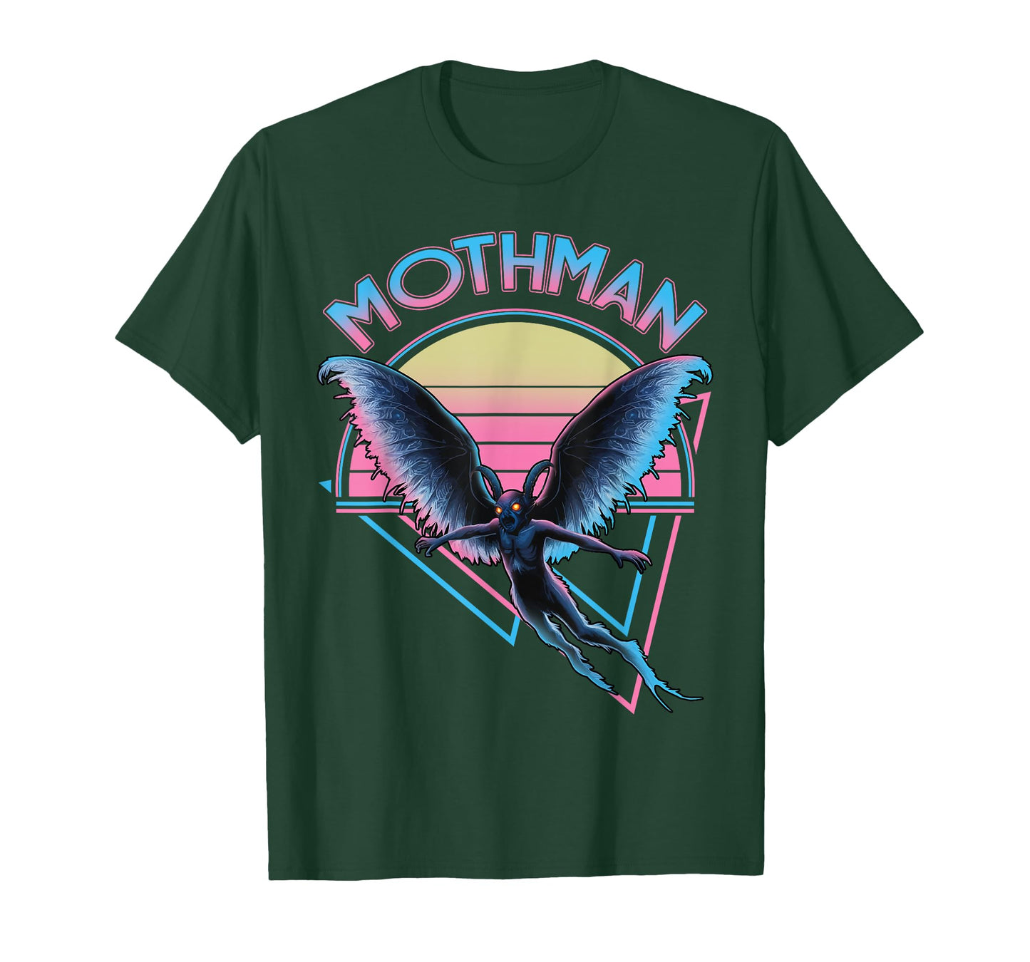Mothman Vaporwave Cryptozoology Retro Vintage Cryptid T-Shirt