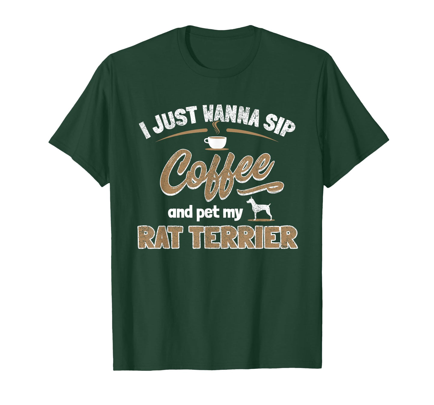 Rat Terrier Lover - Dog And Coffee Enthusiast Gift T-Shirt