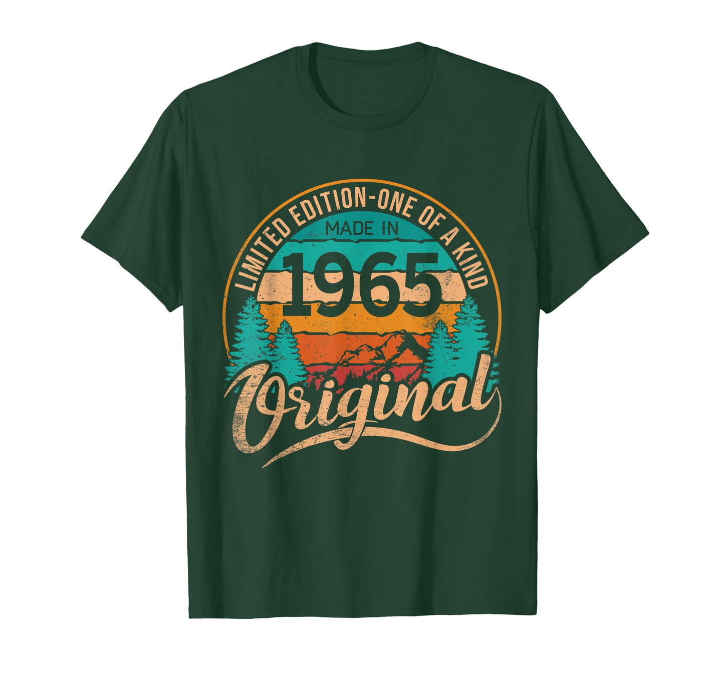Made In 1965 Original Birthday Limited Edition One Of A Kind T-Shirt