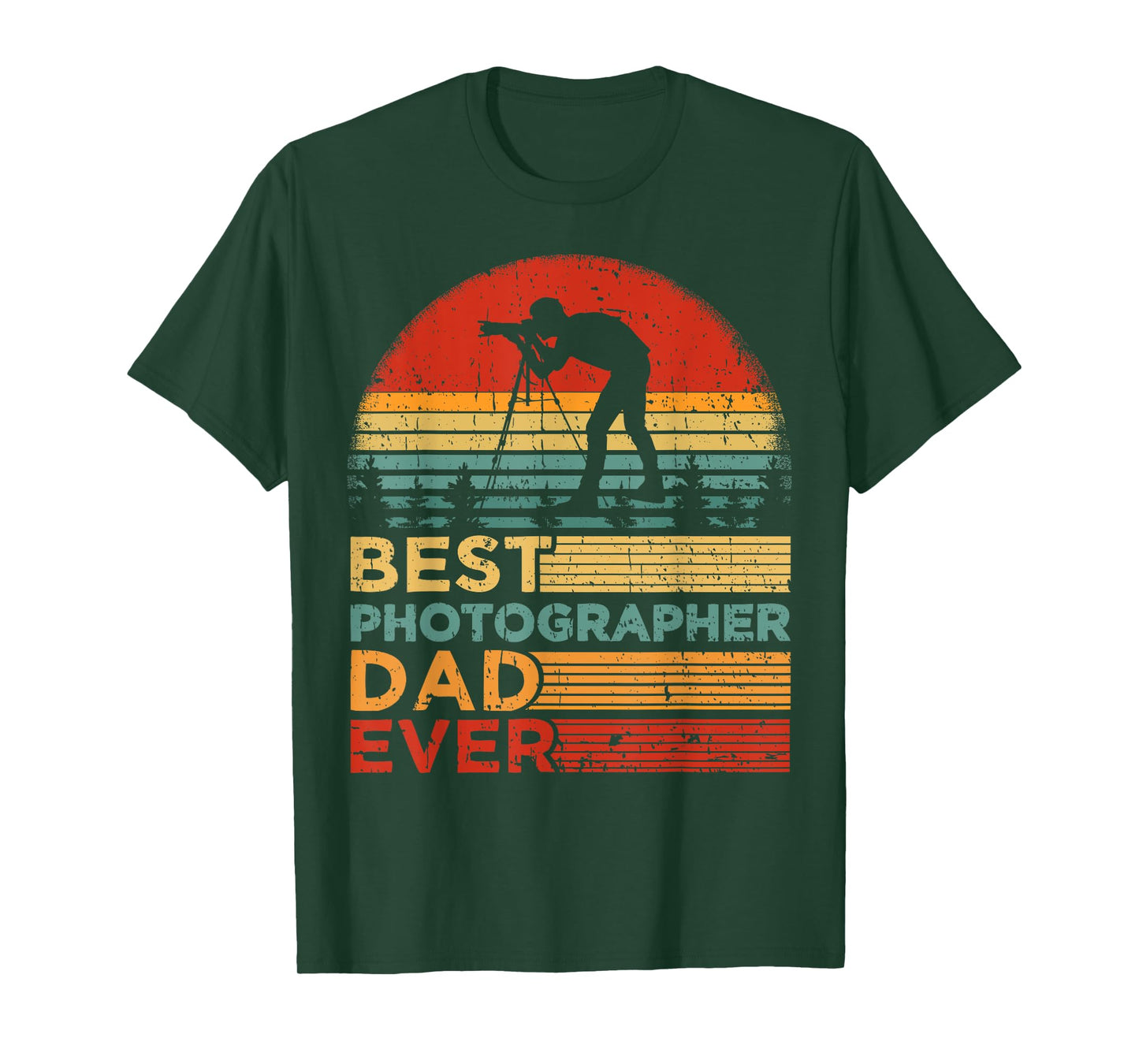 Best Photographer Dad Ever Vintage Photographer Father's Day T-Shirt