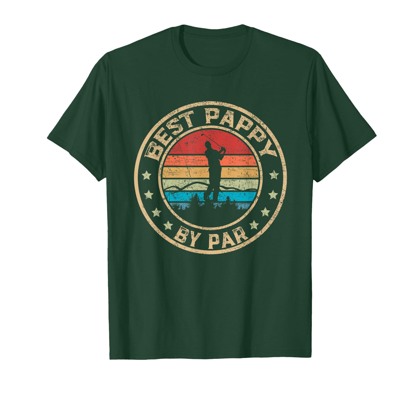 Best Pappy by Par Daddy Golf Lover Golfer T-Shirt