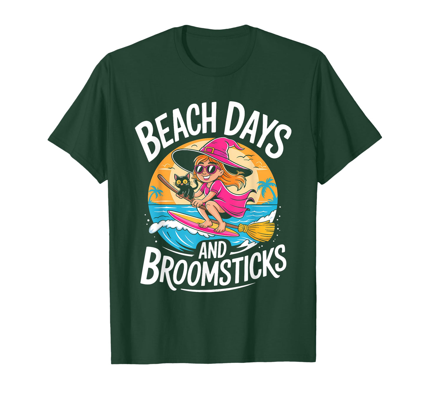 Cute Summerween Ghost Funny Beach Halloween T-Shirt