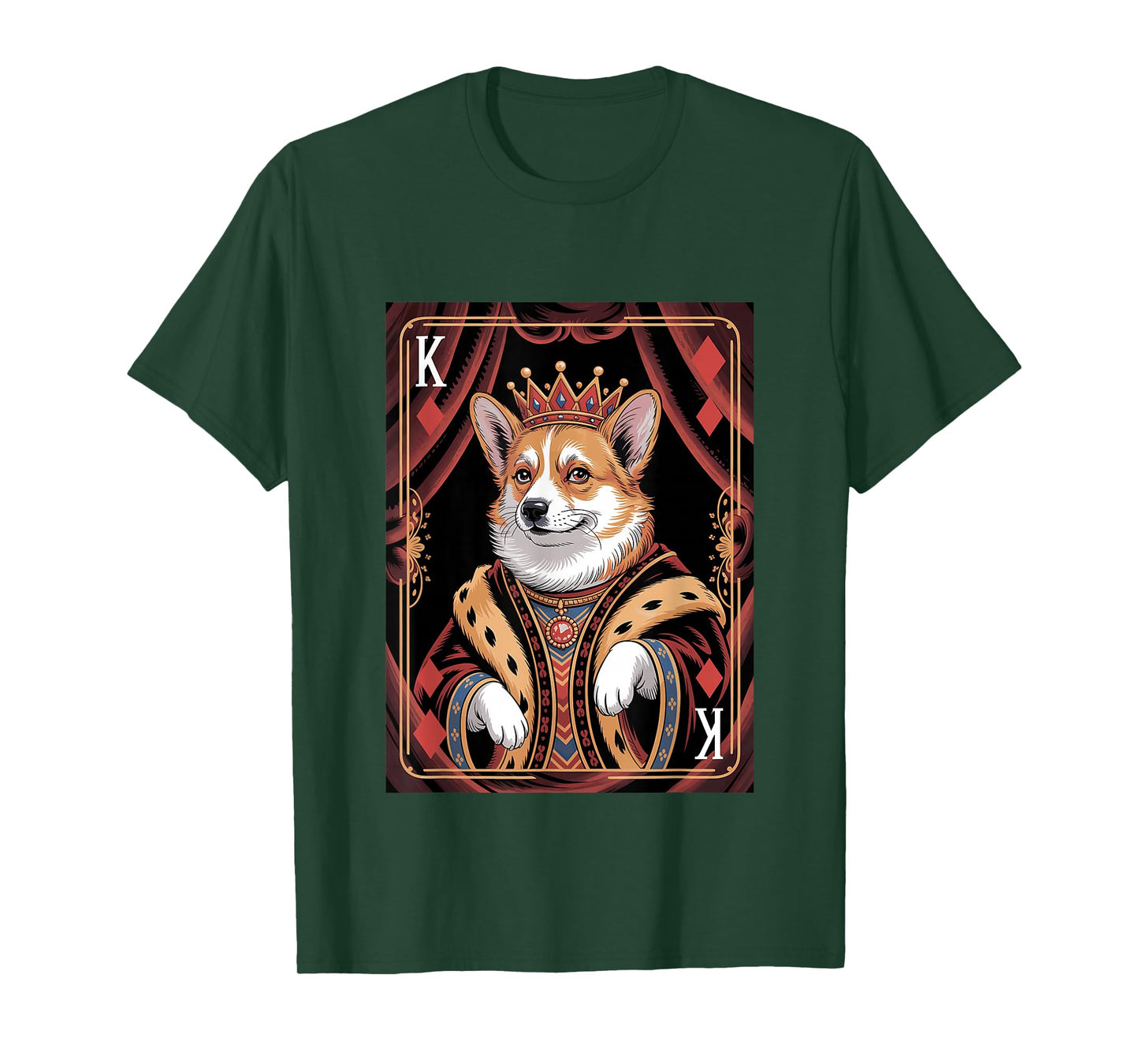 Welsh Corgi Playing Card King T-Shirt