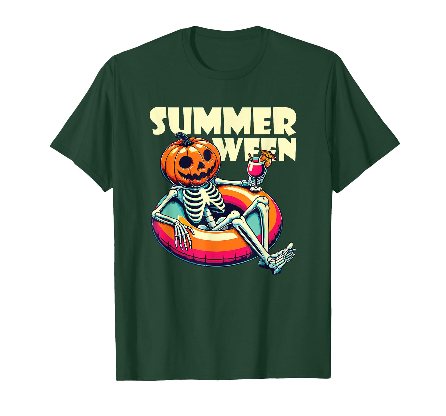 Happy Summerween Summer Halloween Ghost T-Shirt