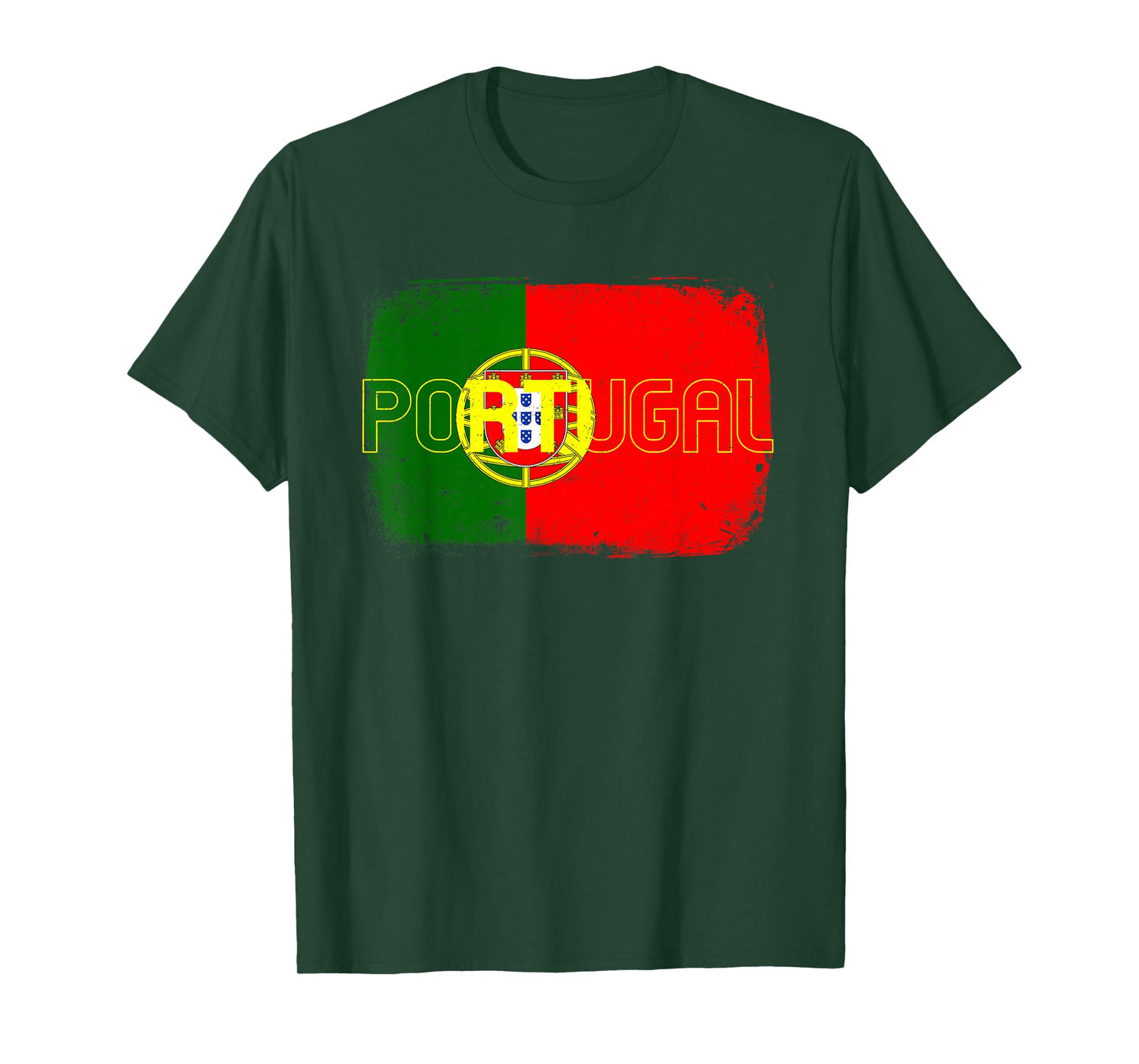Portugal National Flag Vintage Grunge Portuguese 2026 T-Shirt