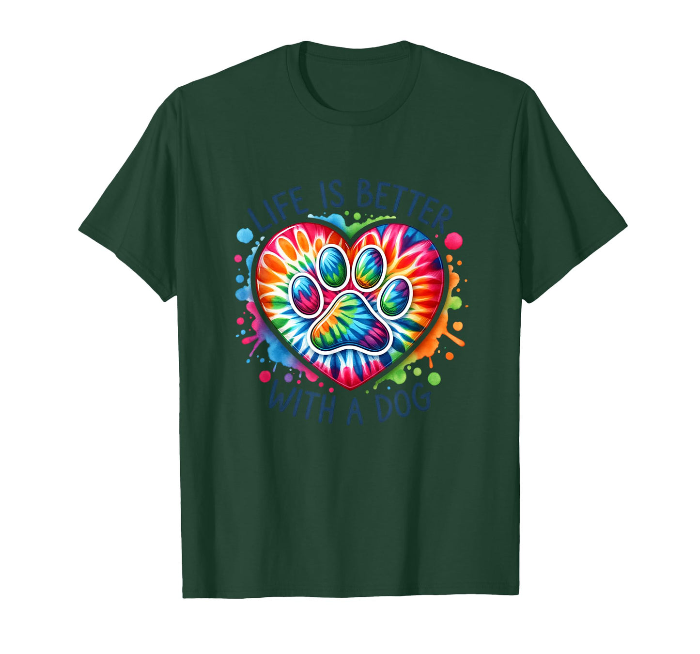 Retro Life Is Better With A Dog Dog Lovers T-Shirt for Men Women Kids