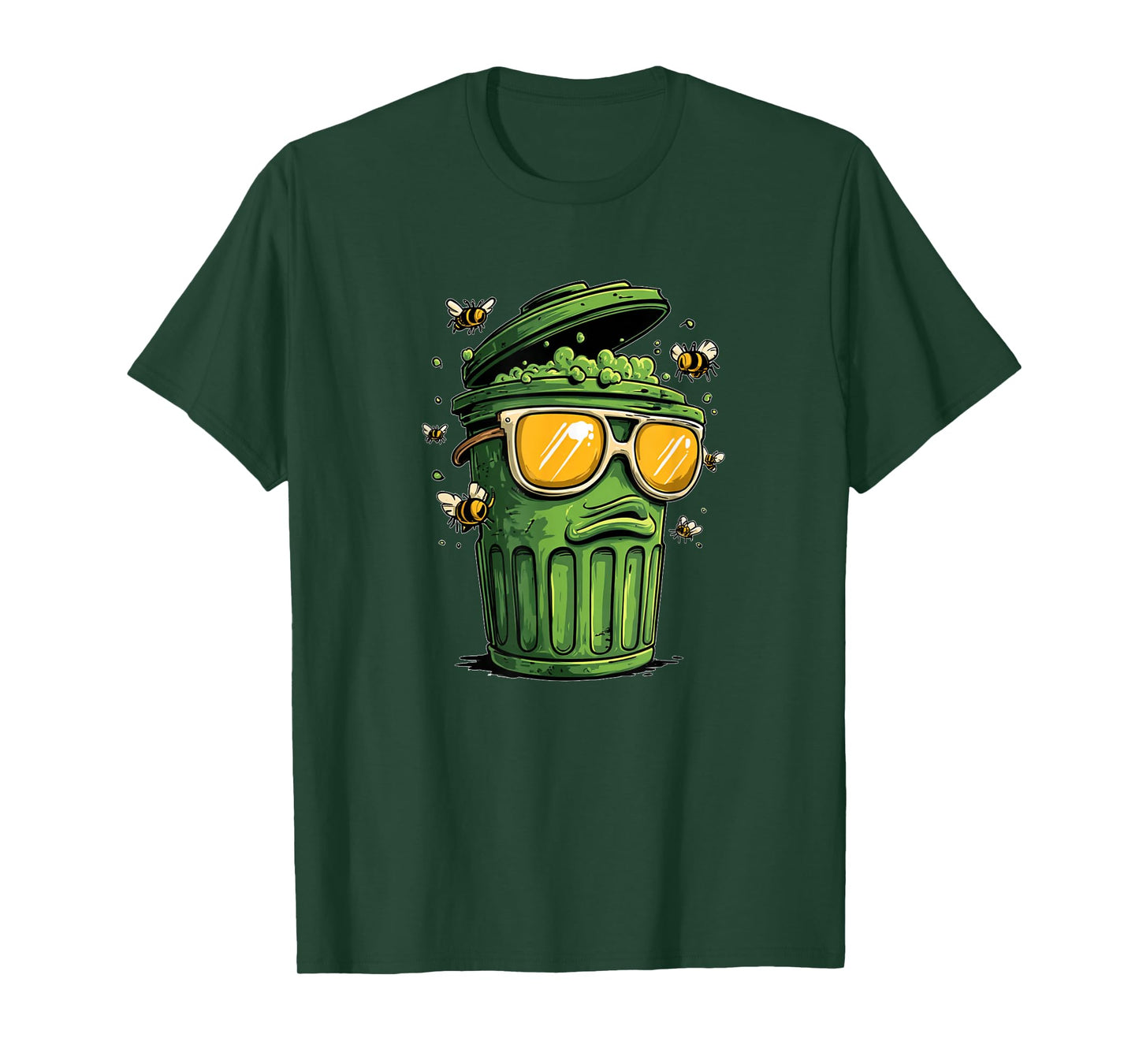 Stinky Trash Can with Bold Shades for Boys and Girls T-Shirt