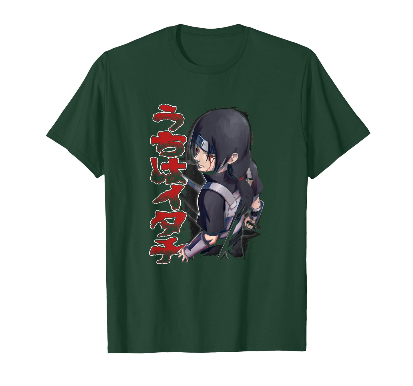 Naruto Shippuden Itachi Stance & Kanji T-Shirt