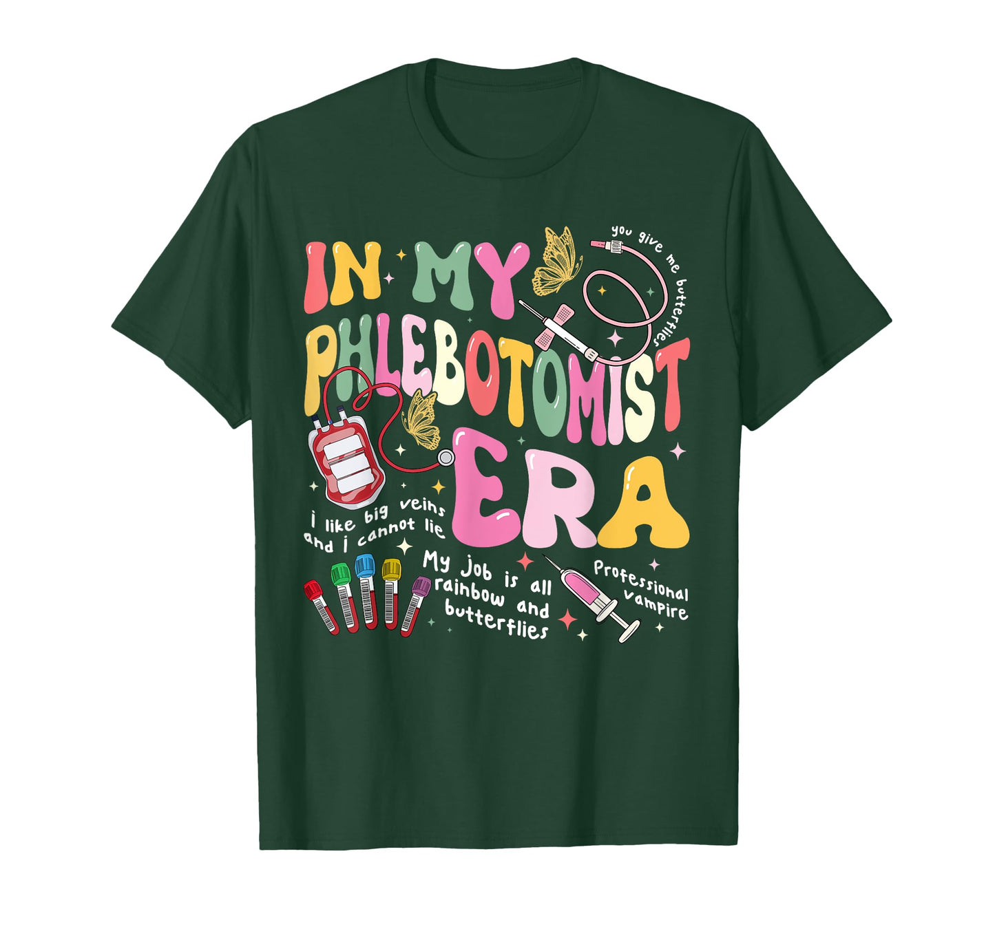 Phlebotomy Nurse In My Phlebotomist Era Groovy T-Shirt