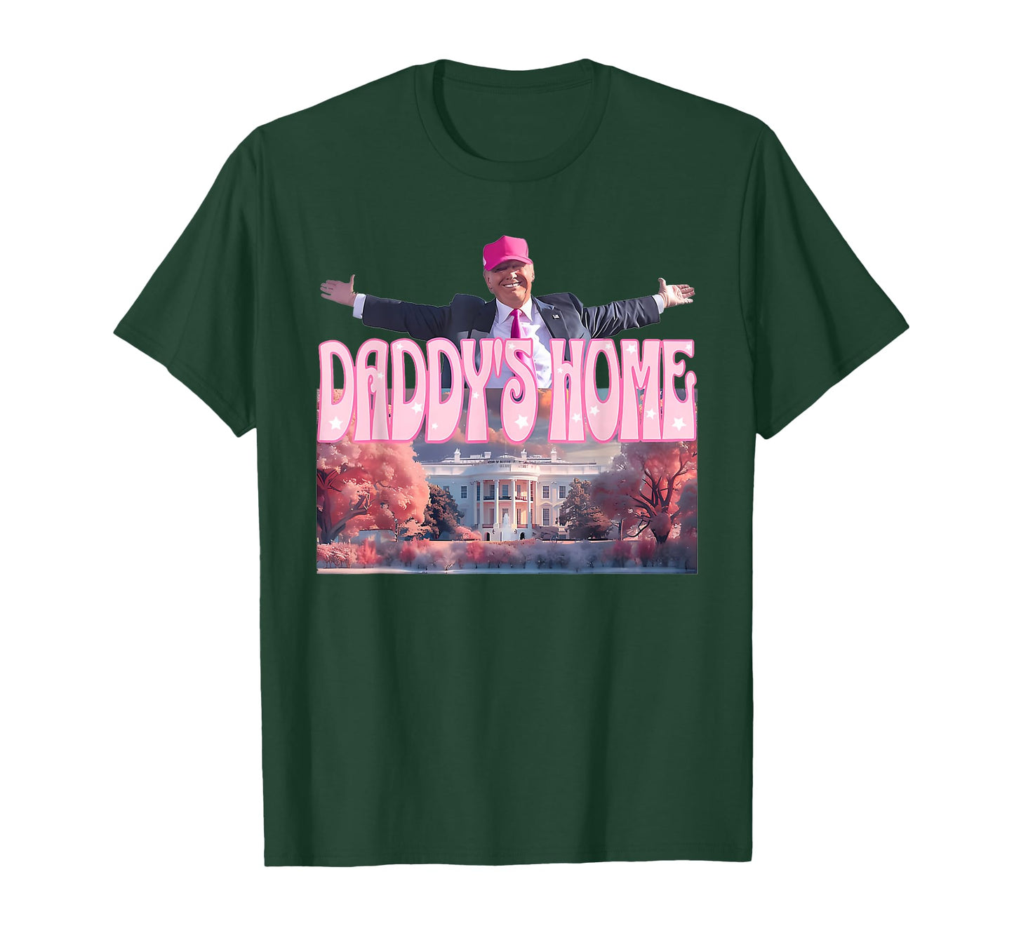 Funny Daddy's Home Trump Pink 2024 Take America Back 2024 T-Shirt