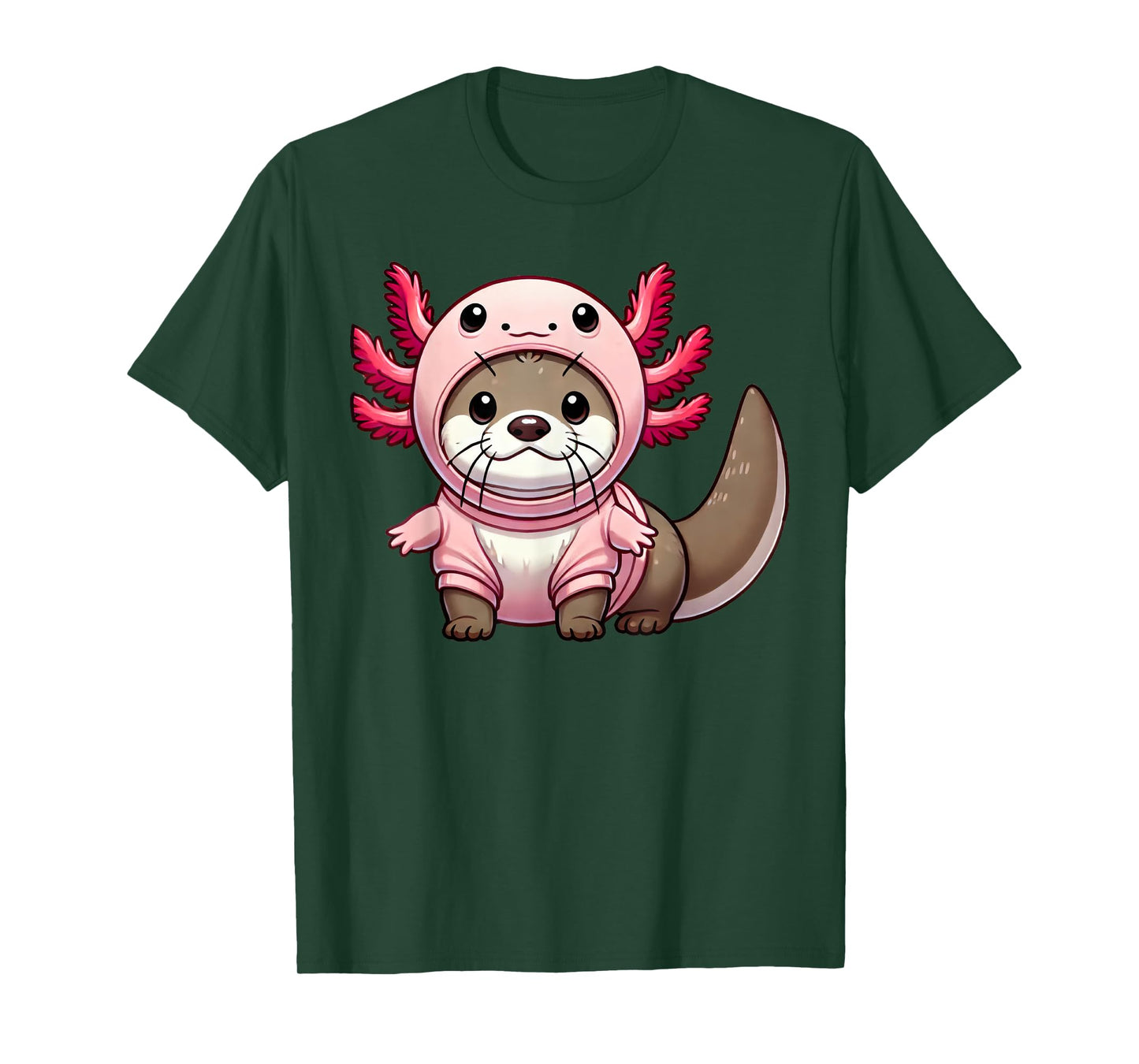 Kawaii Otter Axolotl Costume T-Shirt