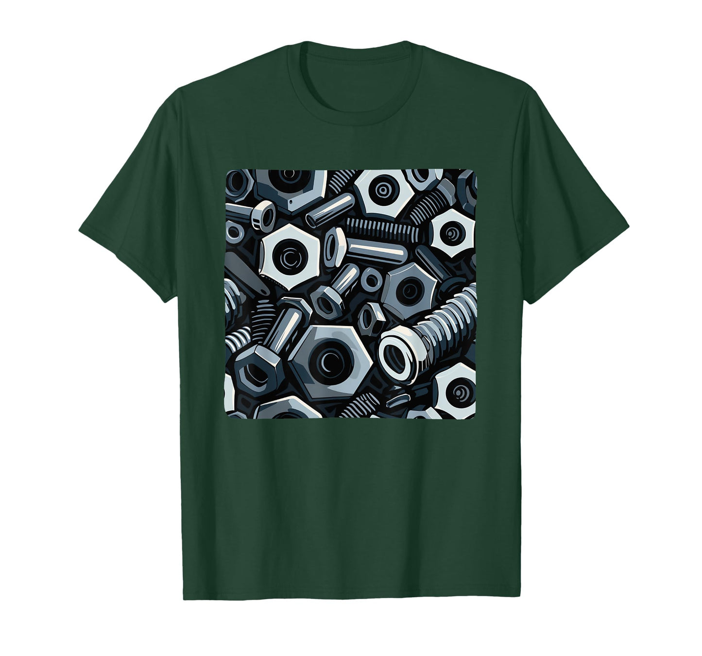 Cool Nut and Bolt Pattern Outfit T-Shirt