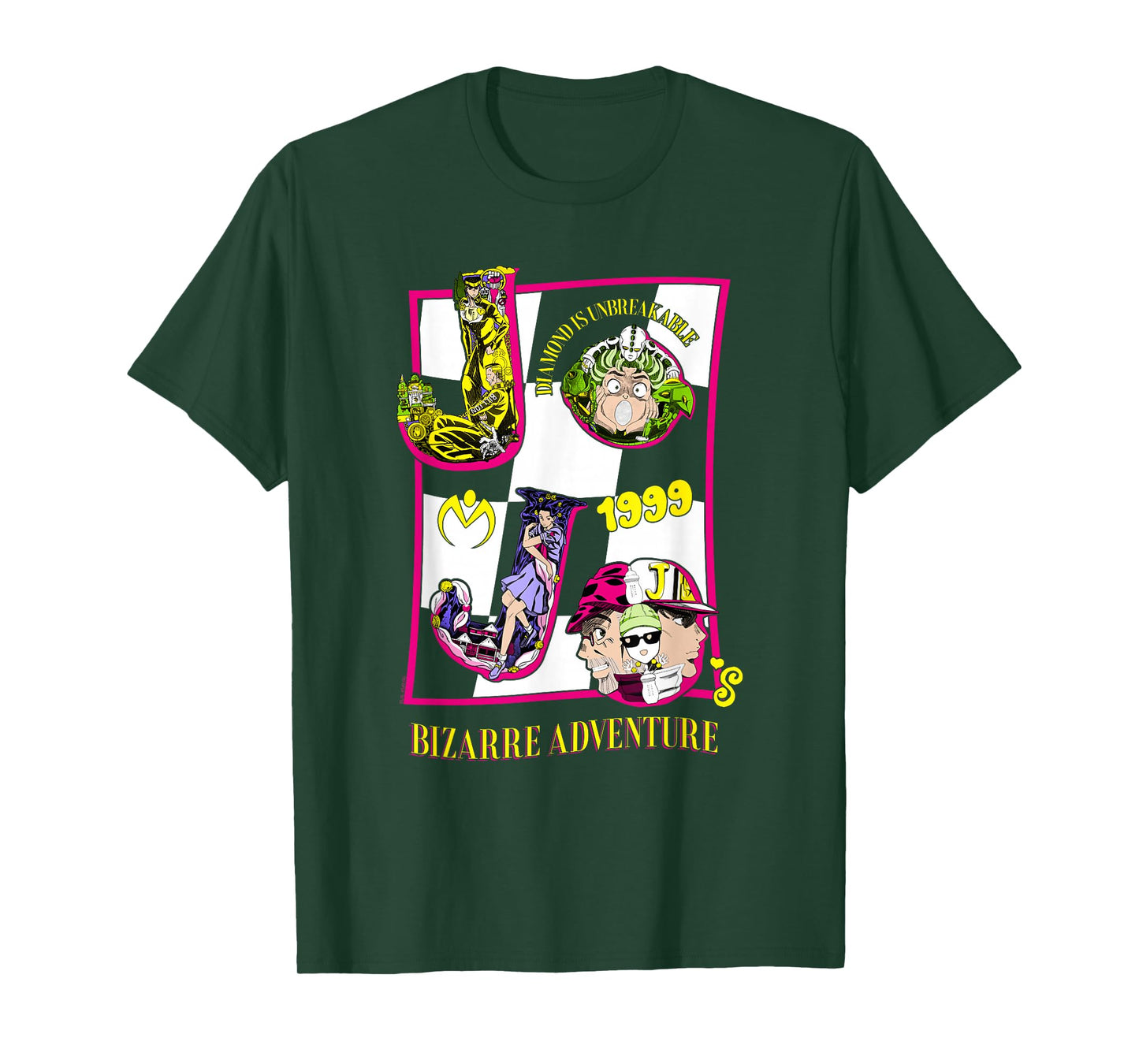 JoJo's Bizarre Adventure Character Letters Anime T-Shirt
