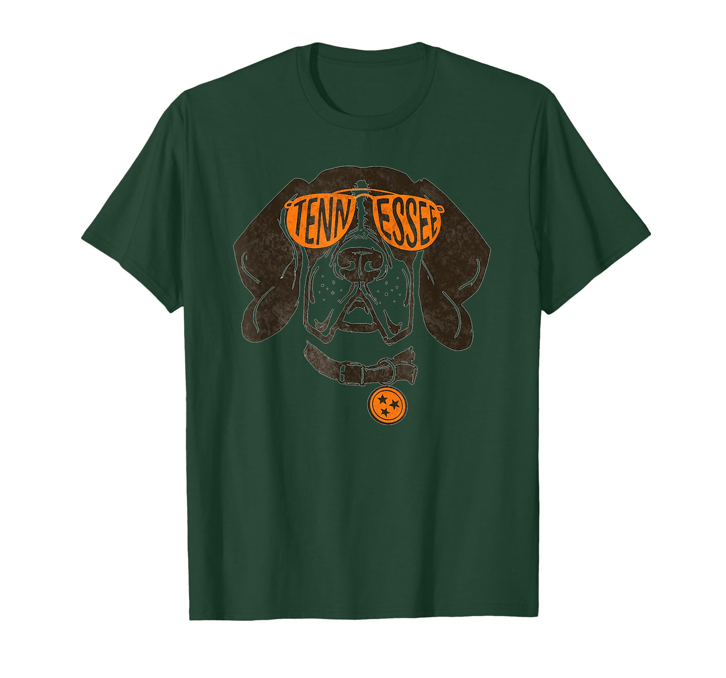 Vintage Orange Tennessee Dog Lover TN Outfit T-Shirt