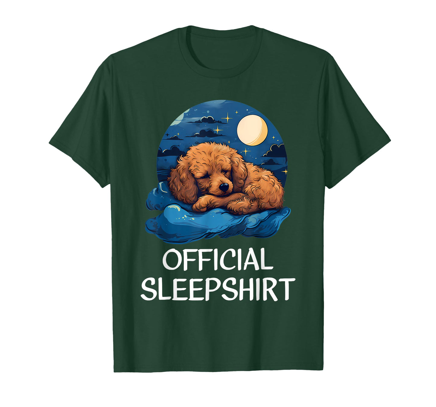 Official Sleepshirt Poodle Nightshirt Pajama for Him Her T-Shirt