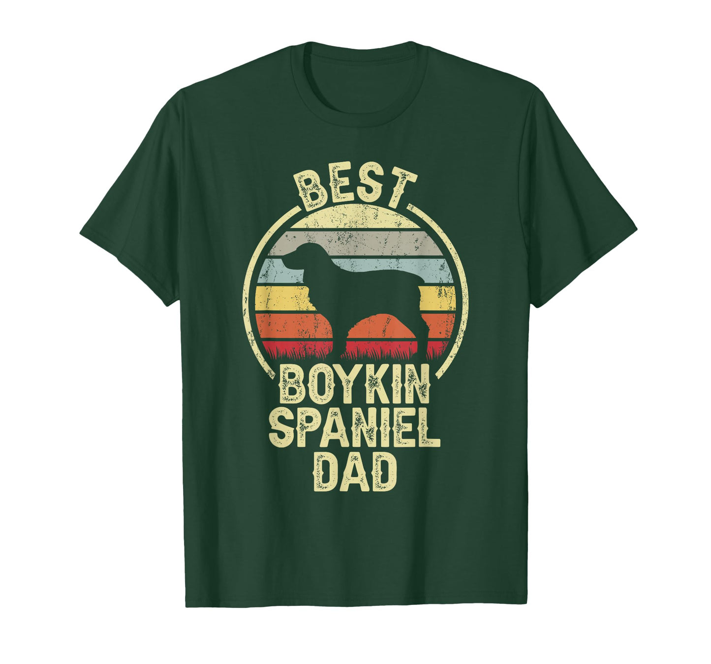 Best Dog Father Dad - Vintage Boykin Spaniel T-Shirt