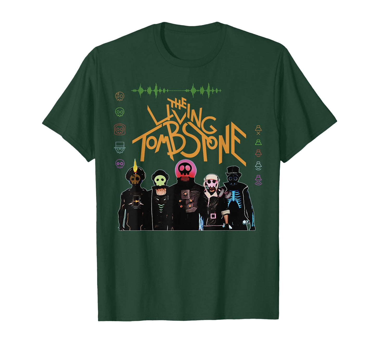 The Living Tombstone Unisex Classic Cartoon T-Shirt - Black, Small