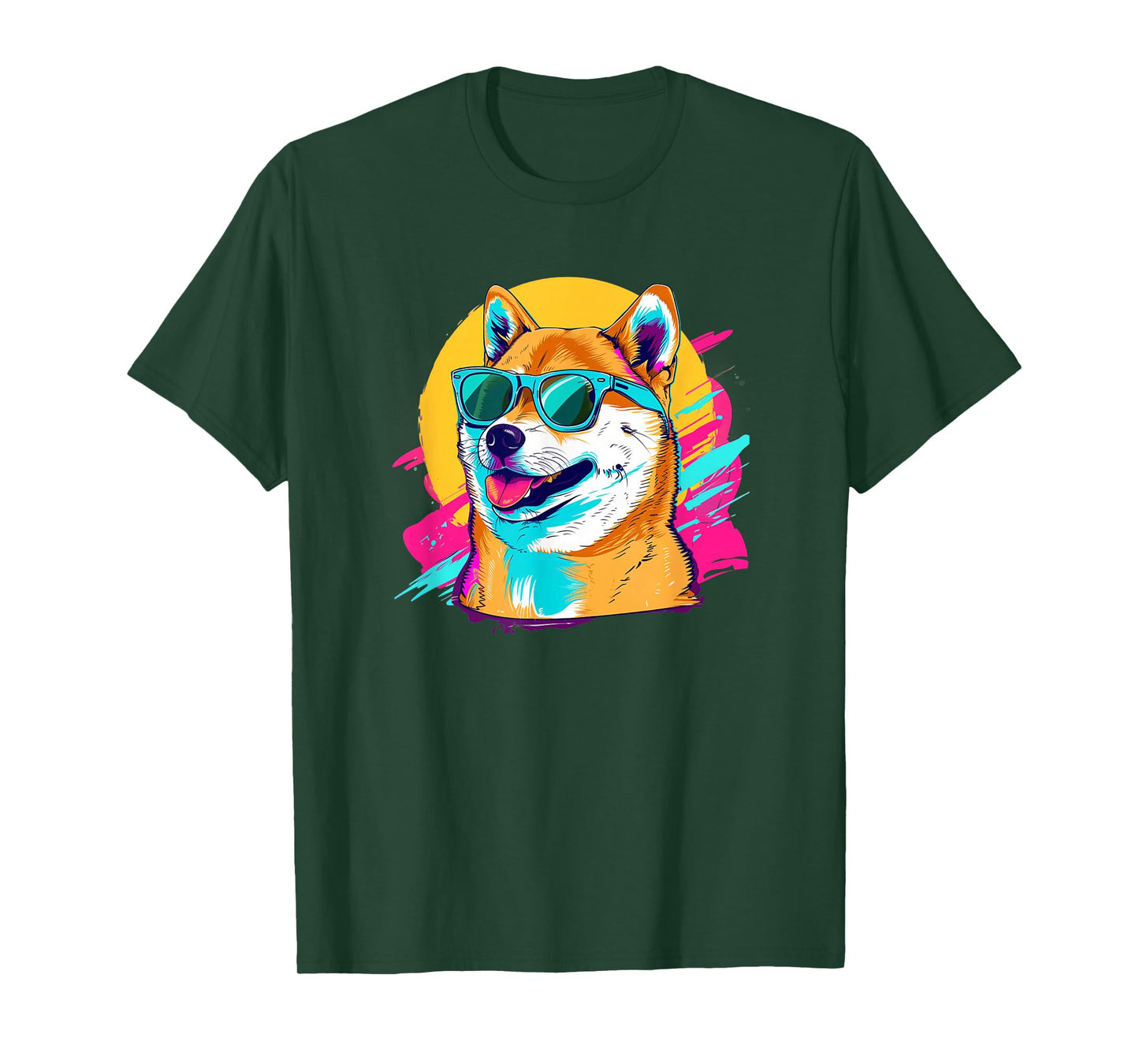 Mens Womens Doge Meme Lover Retro Vintage 80s Shiba Inu T-Shirt