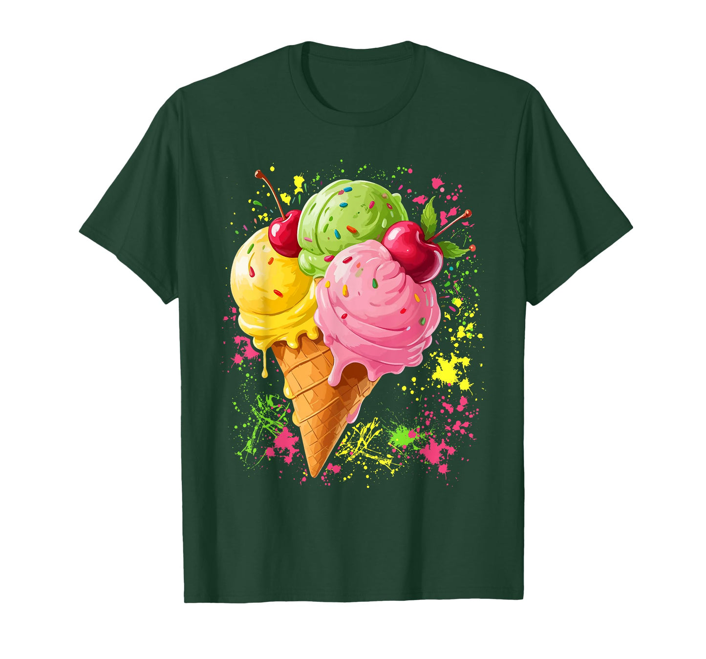 Ice Cream for Girls & Women - Ice Cream Cone T-Shirt