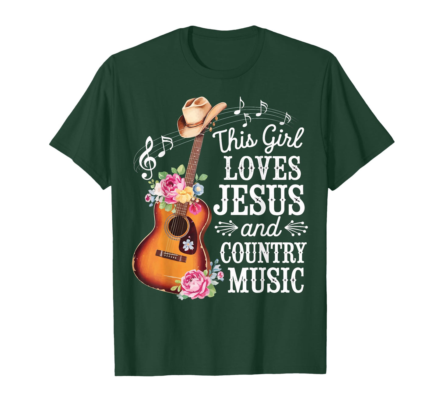 This Girl Loves Jesus And Country Music T-Shirt