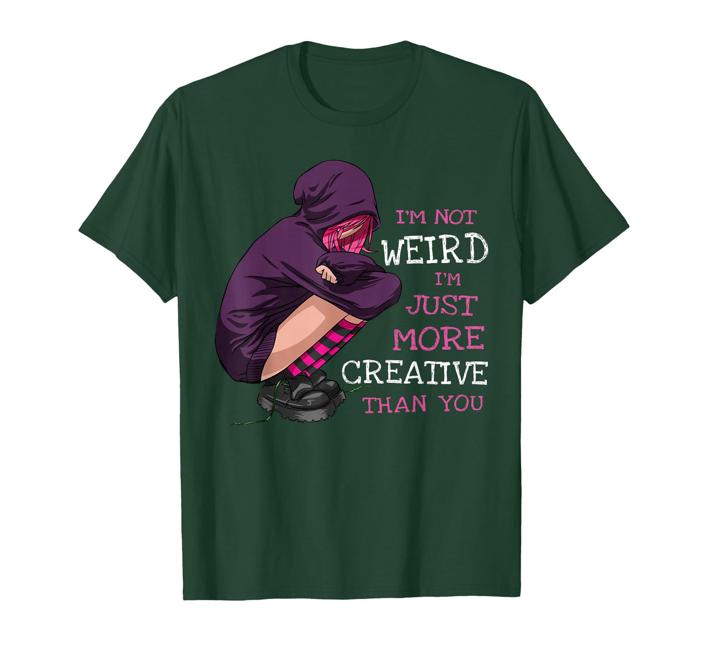Anime Girl Anime Clothing Kawaii Pastel Goth Girl Not Weird T-Shirt