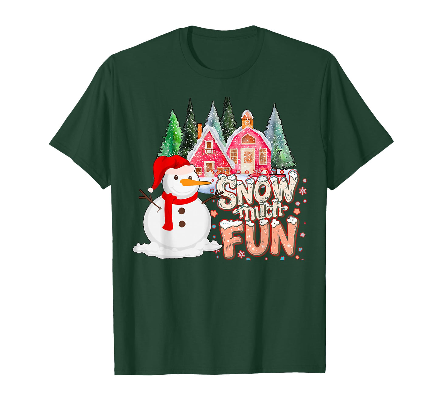 is Snow Much Fun Winter Christmas Teacher Holiday Outfit T-Shirt