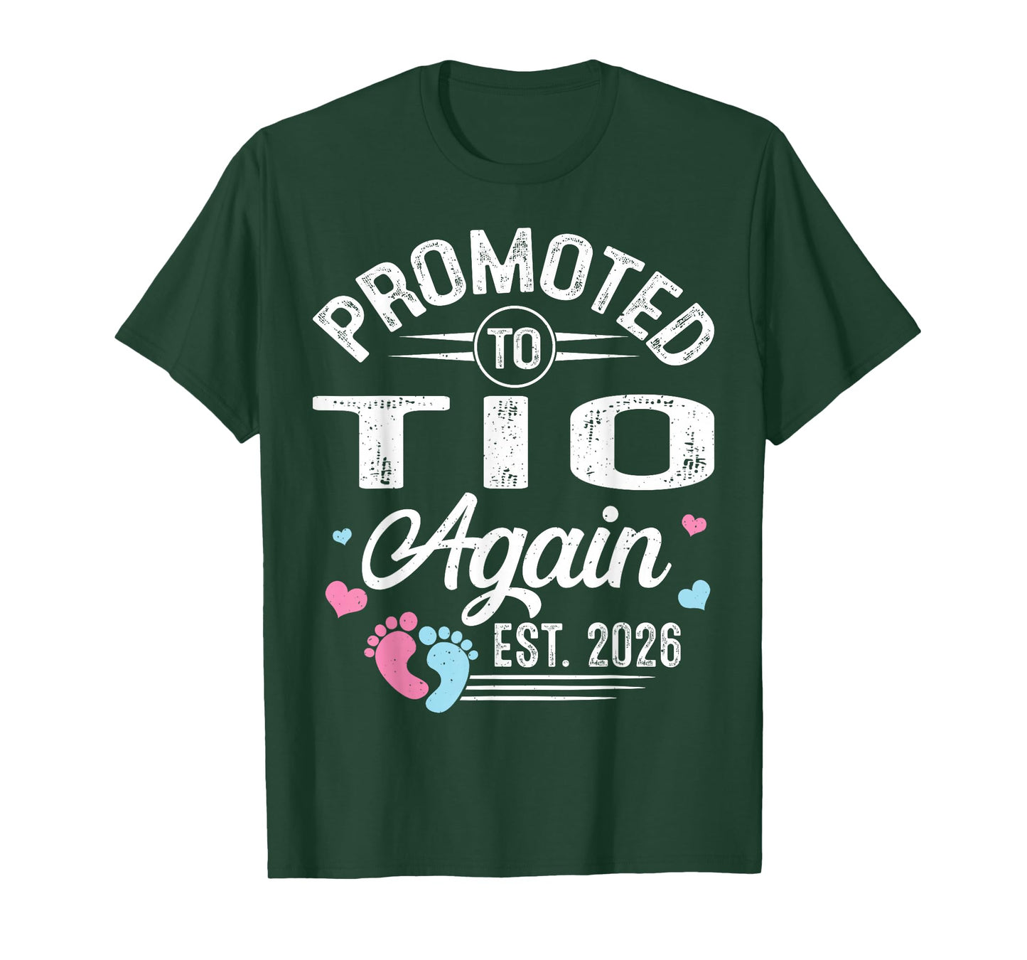 Promoted to TIO Again Est 2026 Baby Gender Reveal T-Shirt