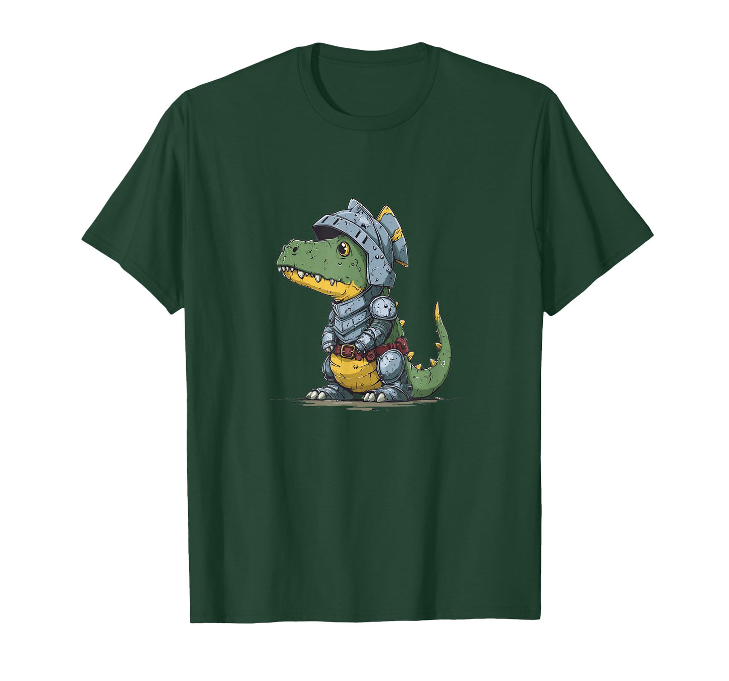 Nice Medieval Knight Dinosaur Look T-Shirt