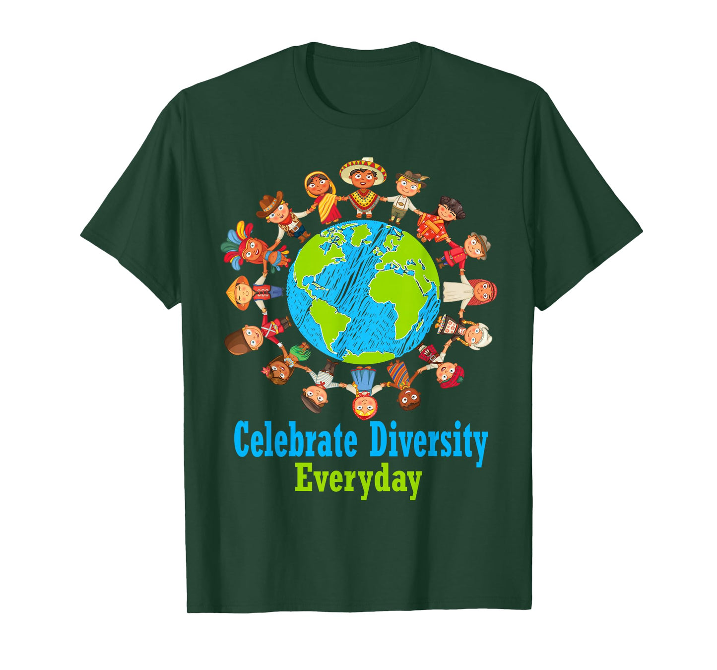 Celebrate Diversity Everyday Teachers & School Student T-Shirt