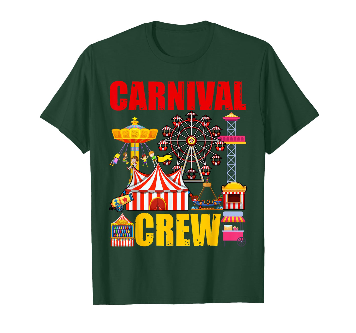 Carnival Crew Funny Circus Staff Costume Circus Theme Party T-Shirt