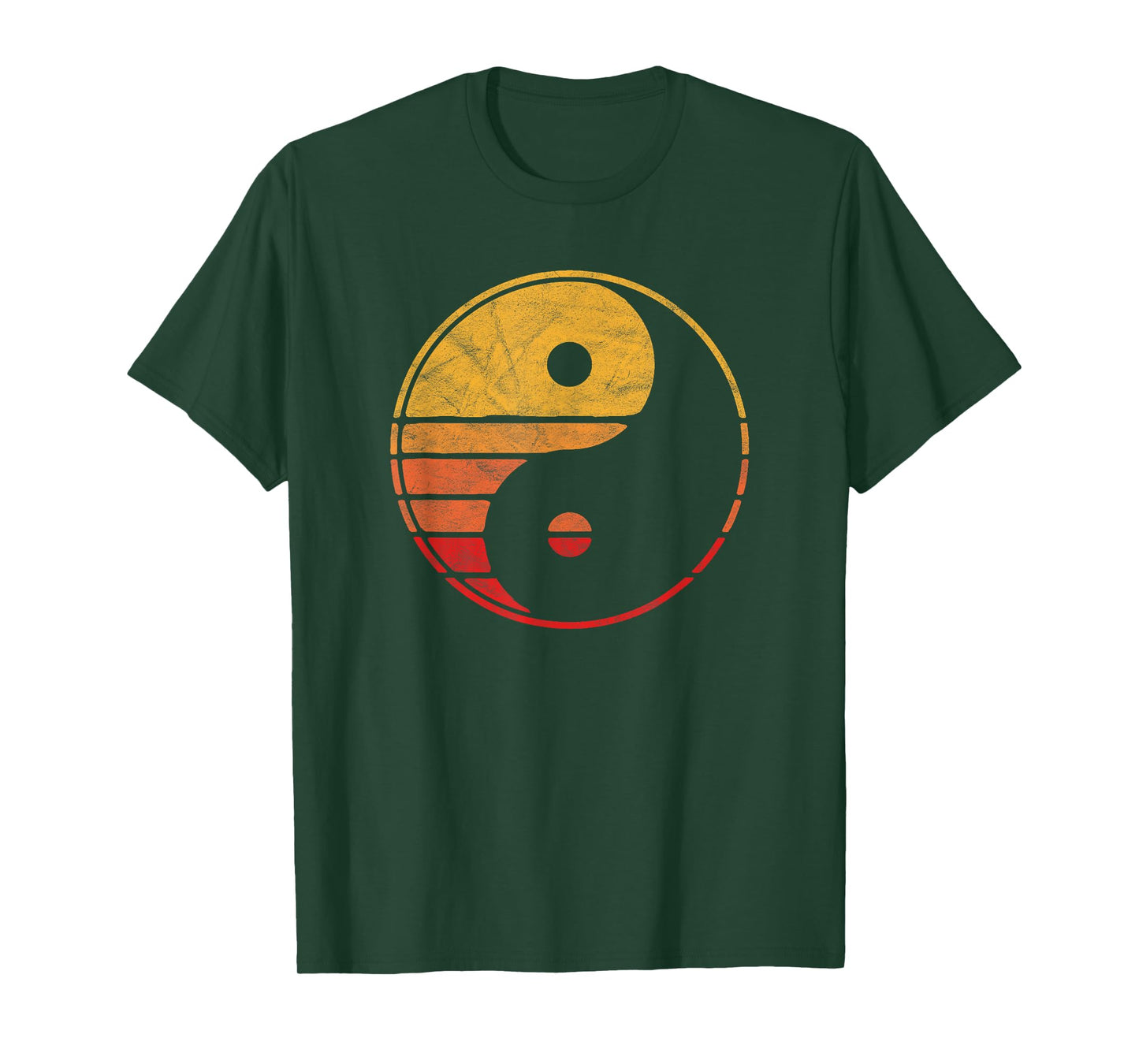 Vintage Yin Yang 80's Minimalist Sun Retro Graphic T-Shirt