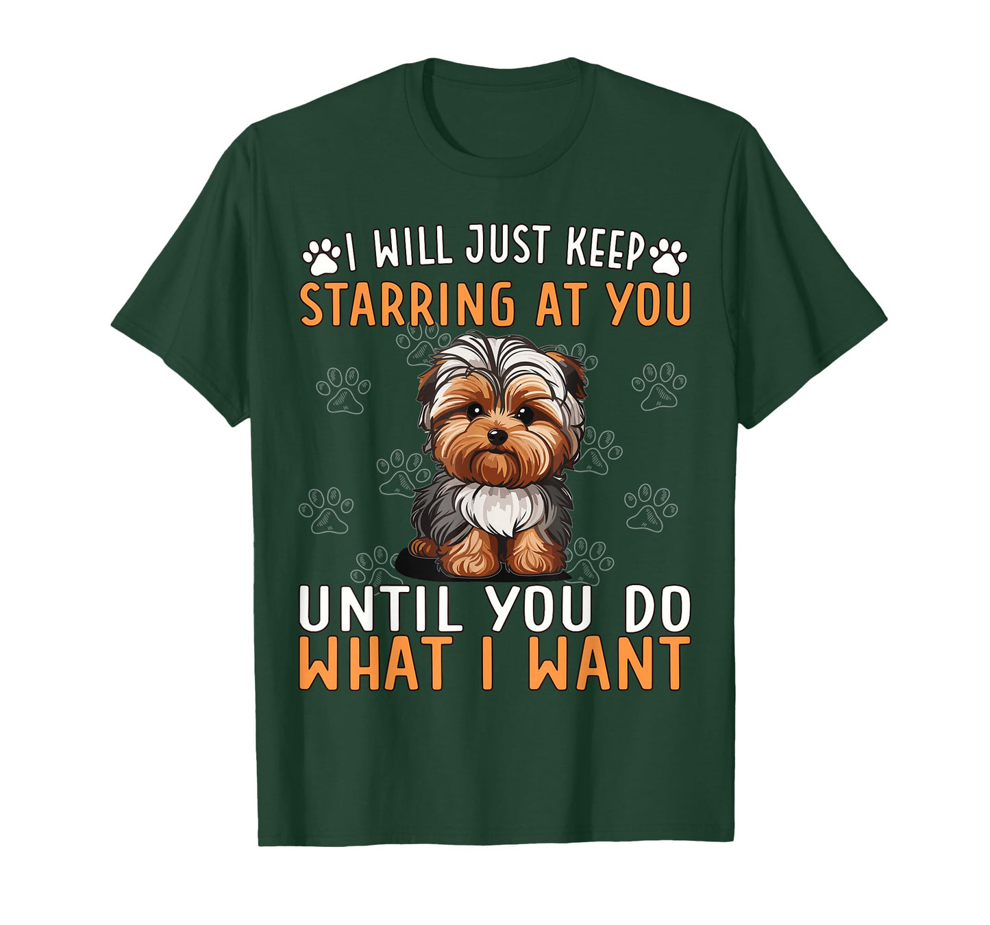 Dog Yorkie Poo Mom Plush Yorkie Poodle Food Yorkiepoo T-Shirt