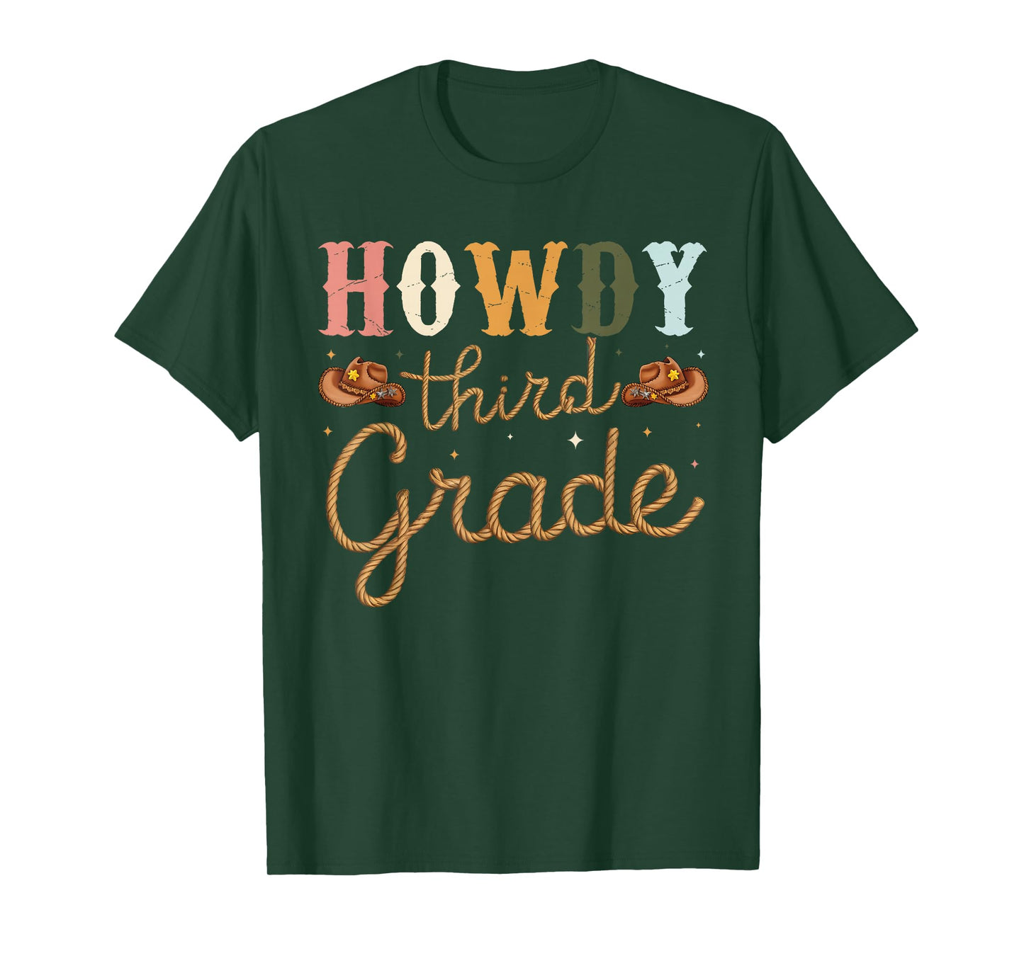 3rd Grade Teacher Rodeo Country Western Howdy Third Grade T-Shirt