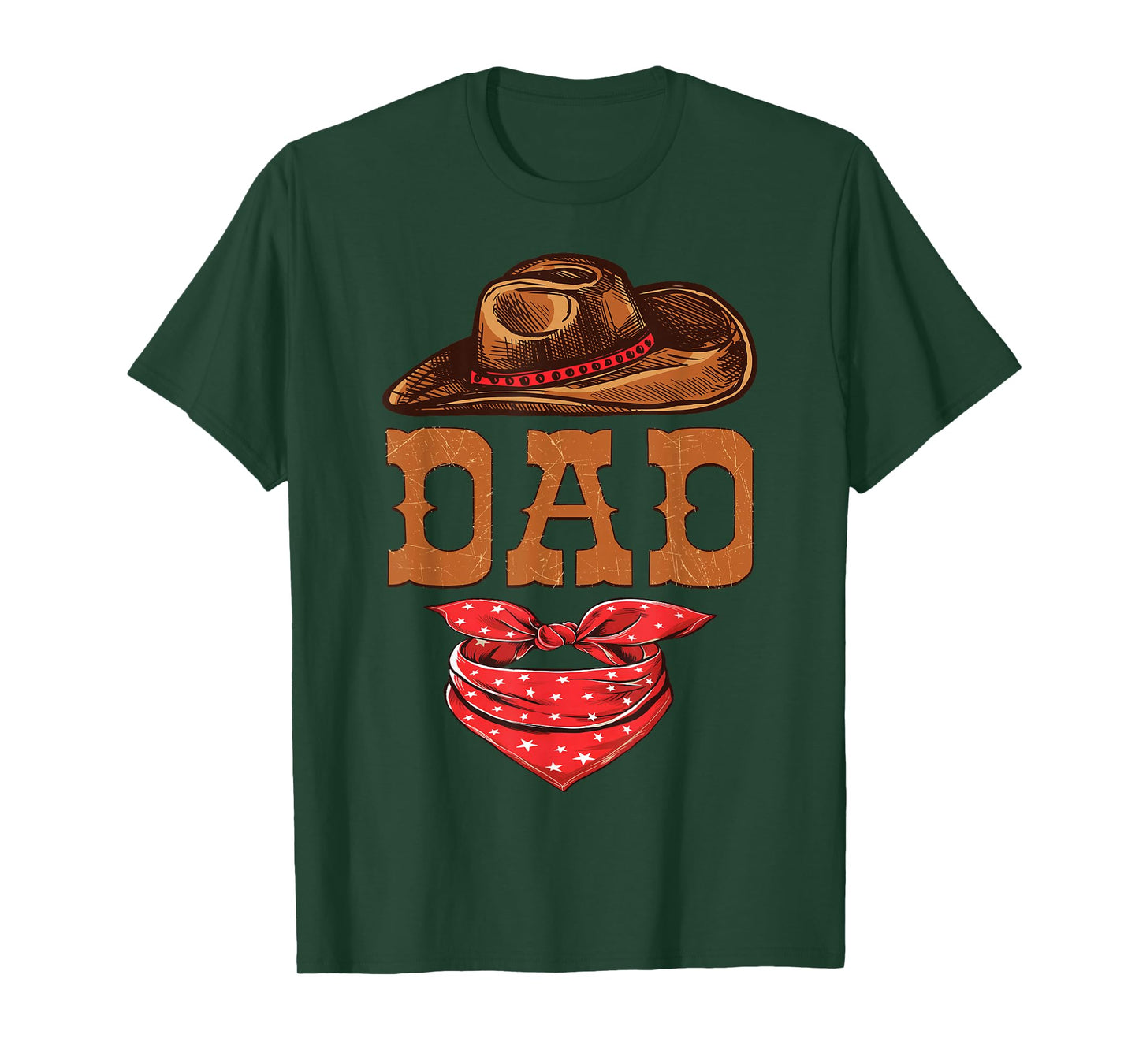 Dad Western Birthday Cowboy Cowgirl Family Matching T-Shirt