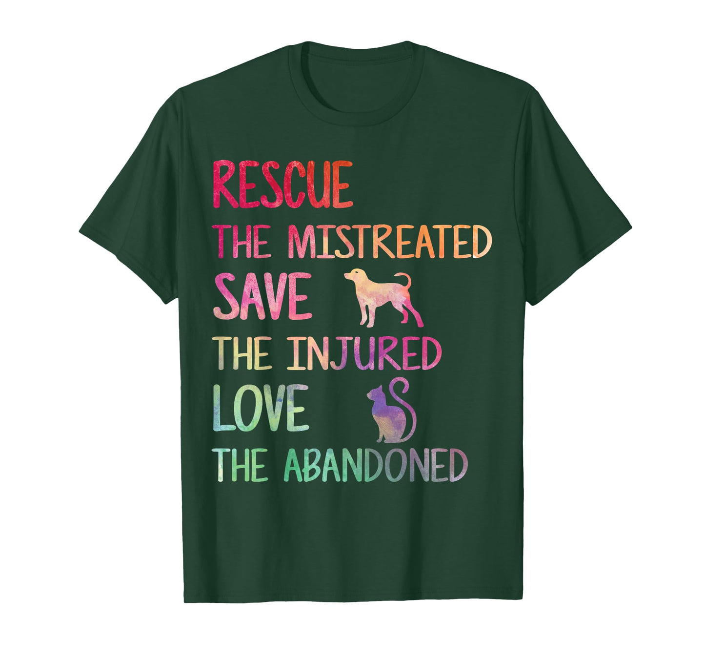 Rescue Save Love PET Animal Shelter Volunteer Gifts Sleeve T-Shirt