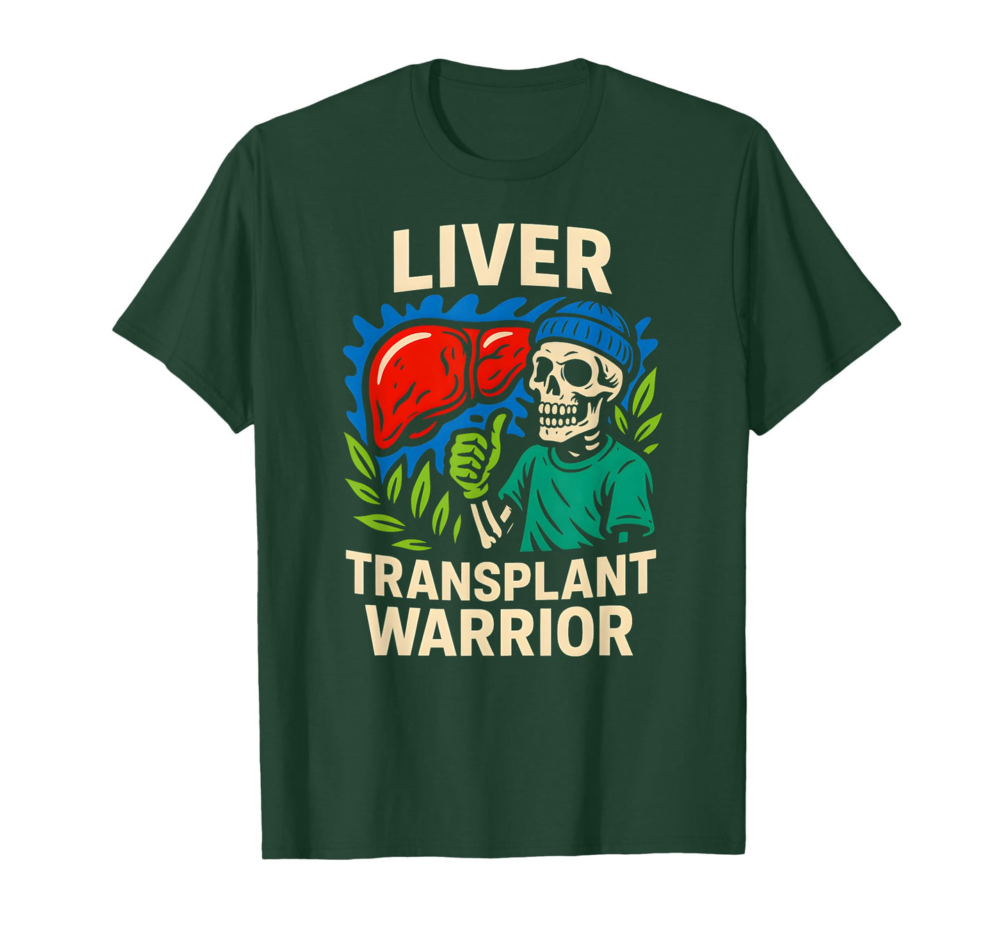 Liver Transplant Warrior Cool Mens Surgery Recovery T-Shirt