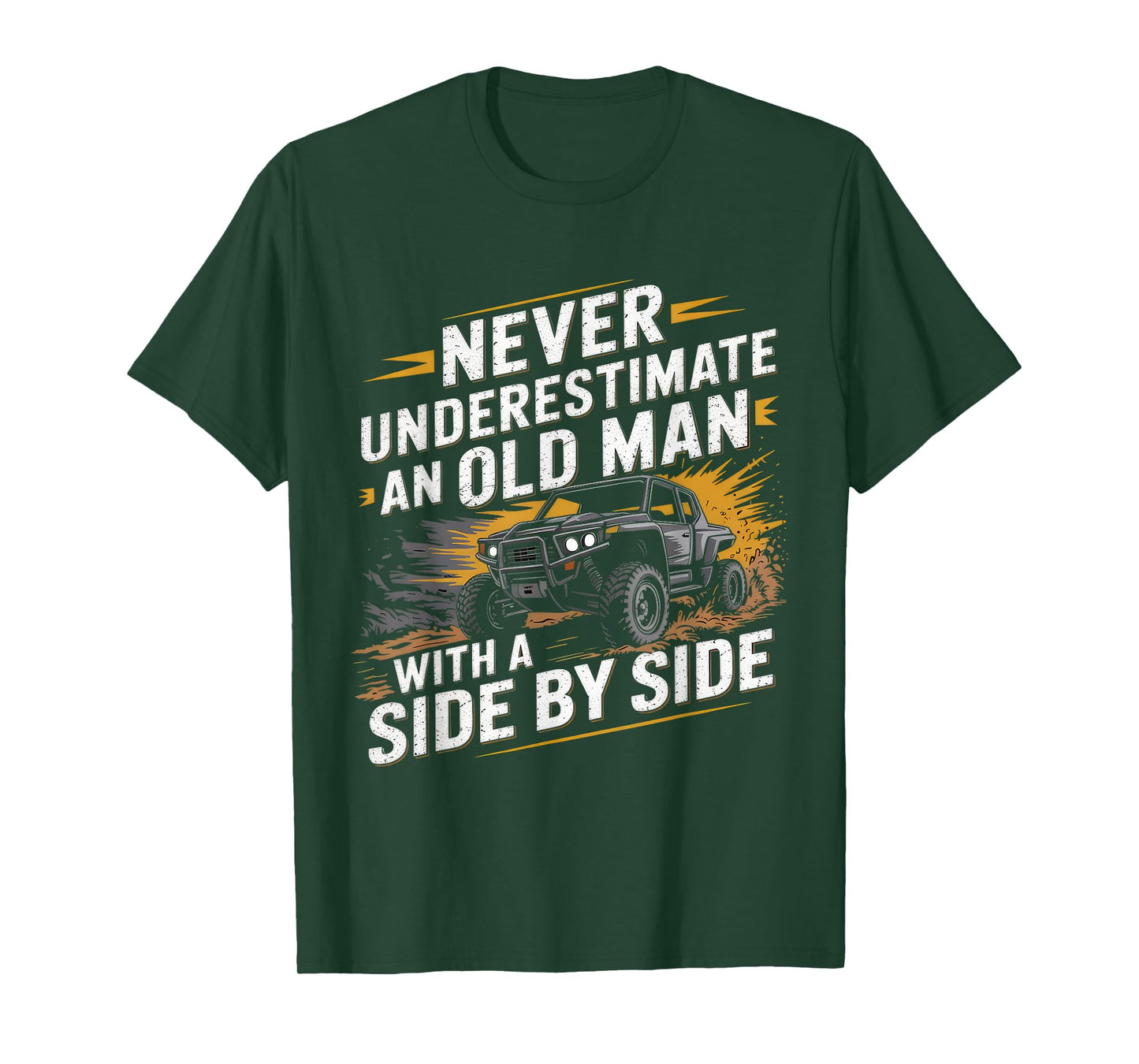 Never Underestimate An Old Man With A Side By Side Funny Tee T-Shirt
